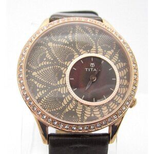 Women's Titan Quartz 50m WR Analog 41mm Dial Causal Round Watch (E594) 9959WAA